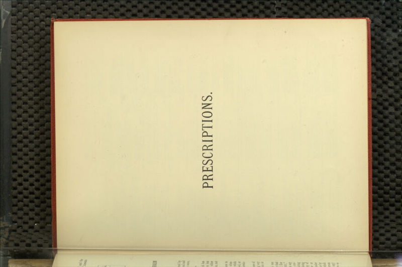 PRESCRIPTIONS.