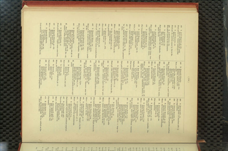 430 R; Acidi Benzoici, gr. xij. Extijcti Papaveris, gr. xviij. Fiant pilulee vj. Sumat unam pro dosi. 431 B Acidi Benzoici, sij. Mannee, q. s. Fiant pil. xl., quarum sumat ij. bis in die. 432 R Acidi Benzoici, 3ij. Fiat pizlYis quater in die sumendus. 433 R Acidi Benzoici, 3ij. Balb. Tolutani, 3j. Tinct. Tolut., q. 8. Fiat massa, in pilulas xij. dividenda. Sumat unam bis die. 434 R Acidi Benzoici, gr. vj. Camphorse pulv., gr. ij. Sacchari albi, 9j. Fiat pulvis. Dispensantur tales doses tres. Capiat ppger altera quaque hord unum. 4.35 R Acidi Benzoici, gr. ix. Decocti Pareiise, f giss. Morphise Acetatis. gr. }. Fiat haustus, bis die sumendus. 436 R Acidi Benzoici, Ammon. Sesquicarb., ana 9j. Aquse ferventis, f Jvss. Solve, et adde Syrupi simpl., f siv. Tinct. Hyoscyami, f sis)--. Misce : sumat cochl. ampla tria ter in die. 437 R Benzoini contusi, Styracis cont., ana 9j. M. To be thrown on hot cinders in the patient's room. 438 R Infusi Berberidis, f Jviij. Soda; Carbonatis, 3J. Tinct. Calumboe, f 5ij. Misce : sumat cochl. ij. bis terve in die. 439 R Syr. Berberidis Succi, 5ij. Infusi Sal vise, Jvj. Fiat gargarisma. 440 R Infusi Berber, cort., gvij. Mellis Eosse, 5j. Fiat coUutorium. 441 R Bi.smuthi Nitratis, 3ij. Mucil. Acaciee, q. s. Fiant pil. xxxvj. Sumat unam secundis horis. 442 R Bismuthi Nitrat., 5S8. Magnesiee Carbon., gr. xlviij. Eleeo-sacehari Anisi, f 5iss. Misce, et div. in pulveres xij. Sumat j. quater in die. 443 R Bismuthi Nitratis, gr. viij. Digitalis fol. pulv., gr. viij. Testse prseparatse, 3iv. Misce, et divide in pulv. viij. eequales. Sumat j. bis terve in die. 444 I^ Bismuthi Nitratis, Ext. Nucis Vom. alcohol., ana gr. ss. Magnesire Carbon., gr. iij. Sacchari albi, gr. xv. Olei Menthce piper., gutt. iij. M. Fiat pulvis. Dentur tales doses No. xij. Sumat j. tertia quaque hora. 445 R Bismuthi Nitratis. 5j. Elect. Catechu, sij. Fiant pilulse xxxvj. Capiat unam omni hora. 446 R Bismuthi Nitratis, gr. viij. Mucil. Acaciee, f 3ij. Misturte Amygdalae, f Jj. Misce: liat haustus. 447 R Bismuthi Nitratis, Rhei pulveris, Conf. Aromaticee, ana 9ij. Aquse Menihse piper., f jiv. Fiat mistura : sumatur pars quarta bis die. 448 R Bismuthi Nitratis, Magnesite Carbon., ana 9s8. Mucilag. Acaciee, f 3iss. Tere, et adde Aquse flor. Aurantii, f 5ii88. Spir. Ammon. Arom., f 5j. Aquse purse, f 3x. Syrupi Tolut., f 5ss. Fiat haustus statim .sumendus, et post horas tres repetendus. 449 R Bismuthi Nitratis, 3ij. Quinse Disulph., 3S8. Olei Menthte pip., gutt. xx. Misce: flant pil. x xxvj. Sumat ij. vel iij. mane, meridie, et nocte. 450 R Bismuthi Nitratis, 3j. Adipis prseparati, 3vij. Misce: flat unguentum. 451 I^ Decocti Bistorta;, f ^vj. Decocti Papaveris, i Jij. Acidi Tannici, gr. xviij. Misce: flat liquor, cujus quantum satis sit quater de die, ope siphimculi ebumei, in vaginam injiciatur. 452 R Bad. Bistortse, Cort. fr. Granati, ana 3iiss. Aquse ferventis, Oss. Infunde, cola, et adde Vini Opii, gutt. v. Fiat enema. 453 R Boracis pulv., gr. xv. Myrrhse pulv., gr. xij. Croci pulv., gr. iij. 01. Caryophylli, gutt. j. Fiat pulvis, semel vel bis die sumendus. 454 R Boracis pulv., 9ij. Capsici pulv., 9j. Pil. Aloes cum Myrrlia, 5j. Olei Sabinse, q. s. Fiant pil. xxx. quorum capiat binas ter die. 455 R Boracis pulv., 9ij. Sulpliuri.s prsecip., 3j. Mucil. Acacise, q. s. Fiant pil. xxiv. quarum capiat tres'ter quo- tidie. 456 R Boracis pulv., gr. xxx. Decocti Pareirse, f Jxij. Fiat mistura, de qua sumatur cyathus vinarius sextis horis. 457 R Boracis Pulv., 3j. Soda^ Bicnrbonatis, 3ss. Potas.»se Nitratis, 3ss. Misce, et div. in pulv. vj. Sumatur unus ter die cum cyatho aquse. 458 I^ Infusi Lini comp., f Jiss. Boracis pulv., 9j. Spir. ^Etheris Nitrici, f 3ss. Syrupi Papaveris, Syrupi Aurantii, ana 3ss. M. Fiat haustus tertiis vel quartis horis capi- endus. 459 R Boracis, 5j. Aquse Rosse, Aqufe fl. Aurantii, ana Jiij. Fiat lotio cosmetica. 460 R Boracis, Jss. Aquse Rosse, Morphise Sulphatis, gr. vj. Misce, flat lotio. 461 R Boracis, 5j. Aquse Rosse, f Jiv. Tinct. Opii, 3ss. Fiat coUyrium. 462 R B((racis pulv., 3ij. AqusB RooSB, f jvij. Mellis despumati, Tinct. Myrrhse, ana f Jss. Misce: flat coUutorium vel gargarisma. 468 R Boracis pulv., 5j. Ung. Rosati {ve! Sambuci albi) jj. Fiat unguentum. 464 Ri Potassii Bromidi, 9j. Aquse fl. Aurantii, Jiiiss. Syr. Aurantii, 5s8. M. Fiat mistura cujus capiat partem quartam sexta quaque hord. 465 R Potassii Bromidi, gr. iij. Mi&turse Camphorse. Jj. Misce : flat haustus ter die adhibendus. 466 R Potassii Bromidi, 388. Brominii, mviij. Adipis prsep., Jj. Fiat unguentum. 467 R Brucise purse, gr. xij. Conf. Rosse, 3ss. Misce exacte, ut flant pil. xxiv. eequales. Su- mat pil. i. ad iv. 468 R Liquoris Potassse, f 3ij. Infusi Buchu, f gviij. Misce : capiat cochl. iij. ter die. 469 R Infusi Buchu, f gxv. Potassse Bicarbon., 3iss. Potassse Nitratis, 9ij. Tinct. Hyoscyami, 3iij. Fiat mistura. cujus capiat cyathum vinarium ter quotidie. 470 R Infusi Buchu, f jv. Pulv. Tragac, 3ss, Tincturse Buchu, f 3iij. Tincturse Digitalis, mxxxv. Extracti Conii, gr. xxvj. Syrupi Tolutani, f Jss. Fiat mistura, cujus sumat cochl. ij. larga ter quaterve die. 471 R Fol. Buchu, sij. Fol. Uvse Ursi, sij. Aquee ferventis, f jvj. Macera per horas duas: cola, et adde Liquoris Potassse, t 5j. Tinct. Cinnamomi, Tinct. Hyoscyami, ana f 3iij. Misce : sumat cochl. duo ter de die. 472 R Infusi Buchu, fjvij. Potassse Bicarbon., 5j. Tinct. Hyoscyami, f jiiss. Extr. Sarsse fluidi, f 3iv. Fiat mistura: sumat cochl. ij. ampla ter in die. 473 R Infusi Buchu, f Jvss. Balsami Copaibse, f 5ss. Liquoris Potassse, f 5ss. Misce : sumat Jj. ter die. 474 R Cadmii Sulphat., gr. vj. Sacchari albi, 3ss. Misce, ft div. in pulv. xij. Sumat j. ter die. 475 R Cadmii Sulphatis, gr. ij. Axungise, 3j. Misce : flat unguentum ophthalmicum. 476 R OleiCajuputi, f 3j. Misturse Acaciee, f Jss. Aquee purse, f jvss. Fiat mistura, cujus sit dosis cochleare amplum. 477 R Olei Cajuputi, miij. Sacchari albi, 9s8. Tere simul, et adde Infusi Calumbse, f six. Tincturse Calumbse, f 3j. Misce: fiat haustus. 478 R Olei Cajuputi, gutt. iv. Spir. .Aitheris Nitr., 9ij. luf usi Anthemidis, Oss. Fiat enema. 479 R OleiRicini, f 3j. Olei Olivse, f 3ivss. Olei Cajuputi, f 5ss. Misce: flat linimt-ntum. To be rubbed on the chest twice a day.