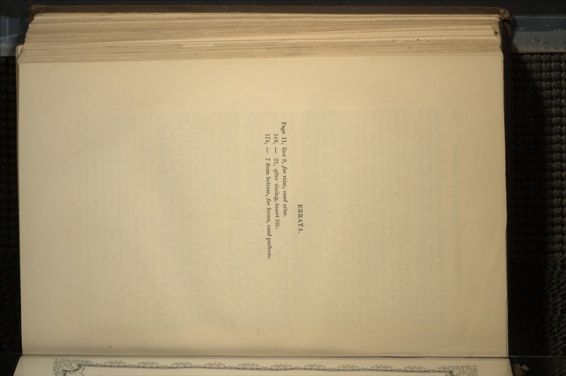 ERRATA. Page 11, line 9, for raise, read arise. 168, — 21, after during, insert life.