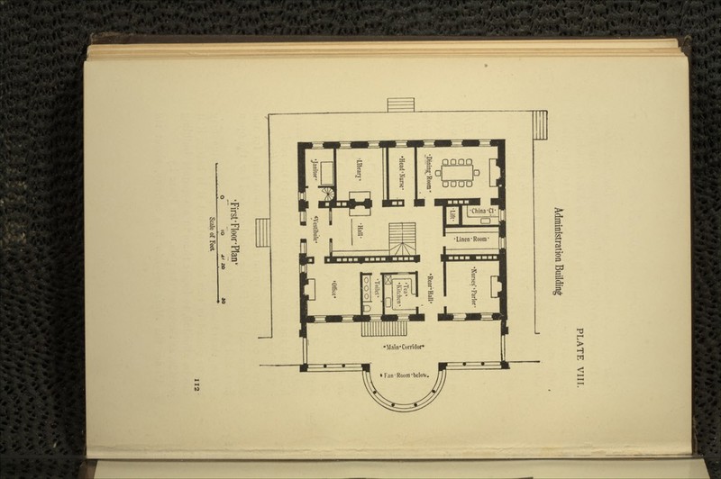 Administration Building Tirst-FloorPlan' O 10 Al i Scale of Feet