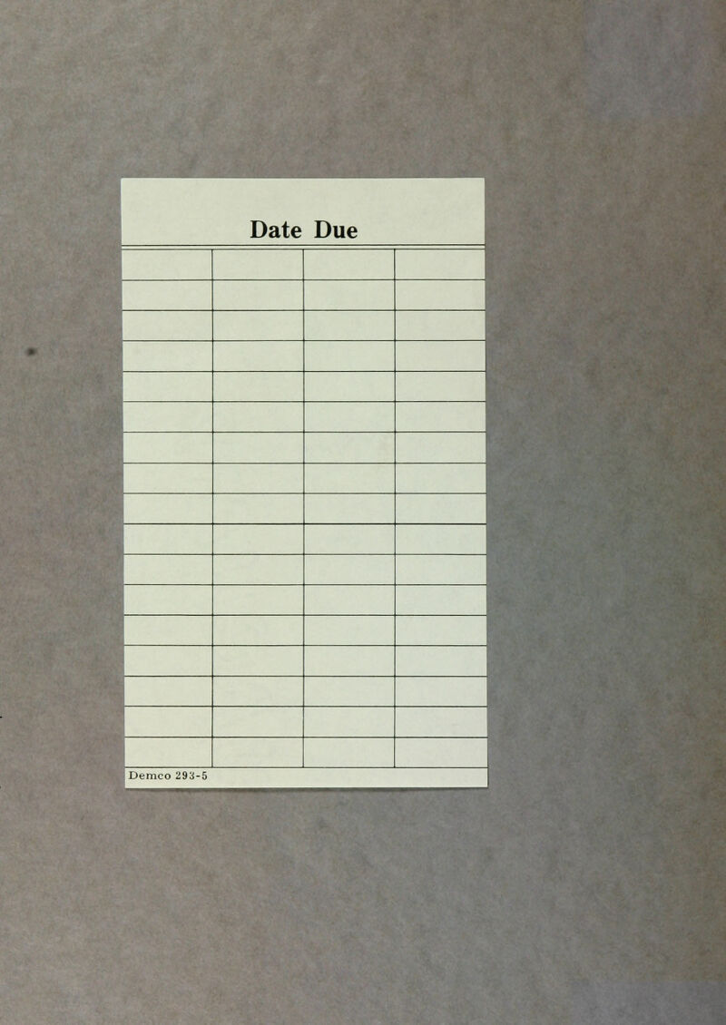 Date Due iDemco 293-5