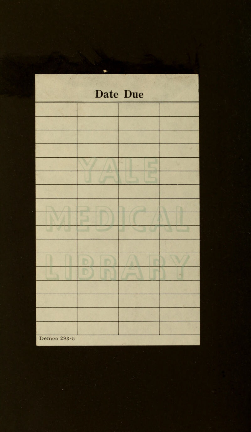 Date Due Demco 293-5