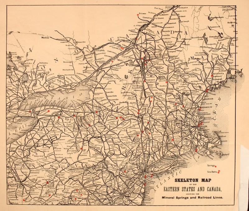SiOnn Champia tecancoij £ Sl.Jeromer< ■ y^X.s/.v'/.v, * ShntLBa Mississippi „i»**ie \Lchmond •& « &Hg oester ^ Cor SWiadsof - (Htf>Wiams<r»« apiKc Ha/o _M2°£<, vtfoay] x V€.onrpt<m V>^\/''^'.'Vf',/t'.<;S*\ UIDA) K5n*< <-»,w,m.1ll-'»rS _t- rj. .Tii-iiiulri'ii.^-H _-»*H,,Kts,tRV ■l/WenlR?. Wi ' «vi BT^awm<yy?|r tertaiaou ^^-St, S//w ^SfW' OSS [,50nsPalls J.*Sisl)\lvt;V3^ ,' <§* Lowville s sip 1' <% j««SZ V^SP^*0**!% >tfe / s Sgg ,■, „ 3^cHLA>-Vonsvine */~%tyL M&3 «•«■—7*-r^ r^'c r^»<v BtN ■ \ ^ ■ rtCCV^si« Rim.l.Mii, 1/1 ^^1^^-^^^ \ ► > «««T©Ni MAP BHSRTffl^KSS's^KpStS^&'V EASTERN STATES AND CANADA, \v'iL-!'it'««~-T ^1* ^h„„\sv,^,.^'-' «/\-i»-^|^^^/j<'fi,*<i ^-^ife^B^SiNyaiO^^ Mineral Springs and Railroad Lines A^^ '''''m^»0^';;Und**^'£u 1 \*ii*L5^AA>*v^s^O^S^-'^-'\SsVi%rm ^araegal Springs- Sea-Baths^ SHOWING THE eton cum