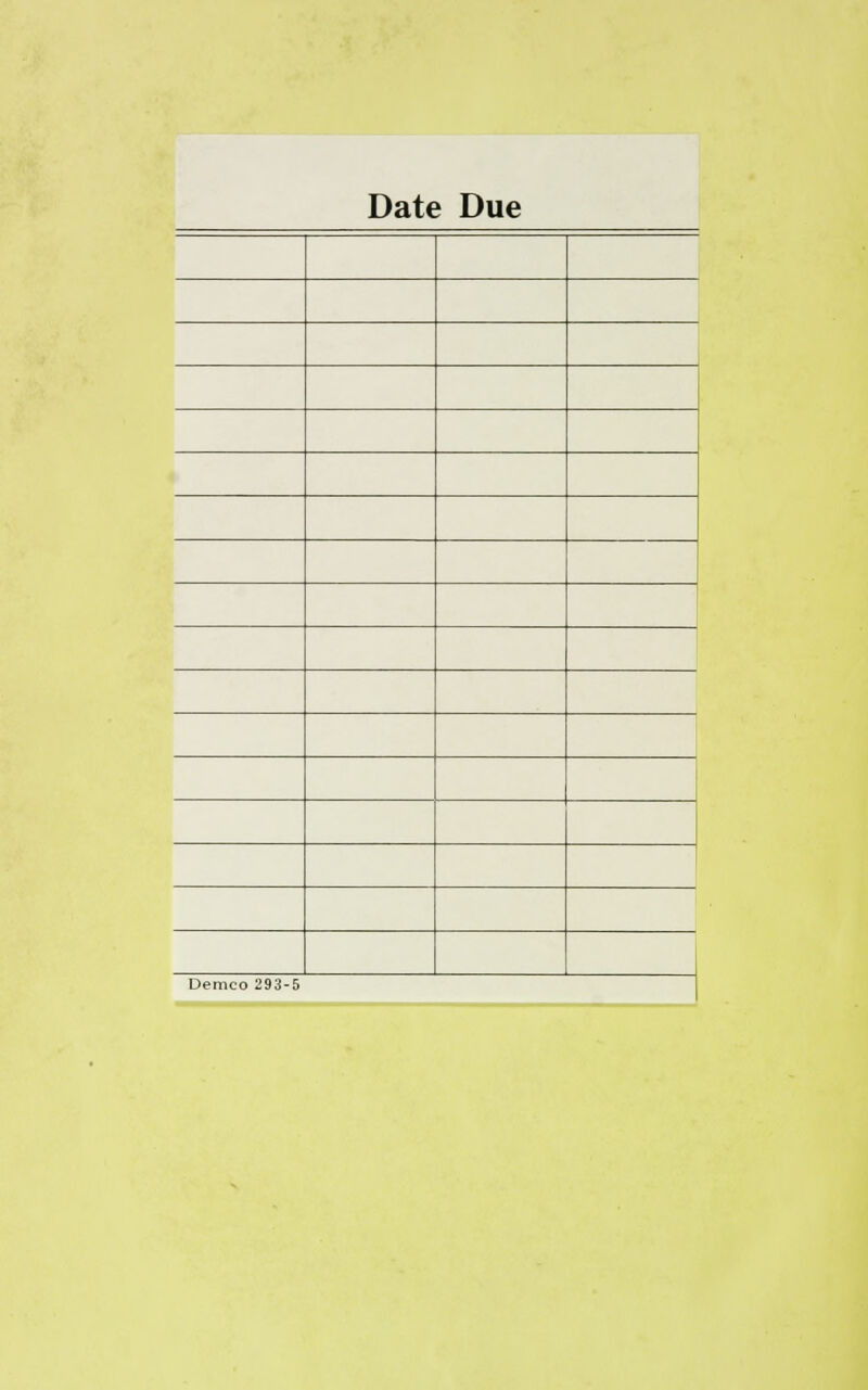 Date Due Demco 293-5