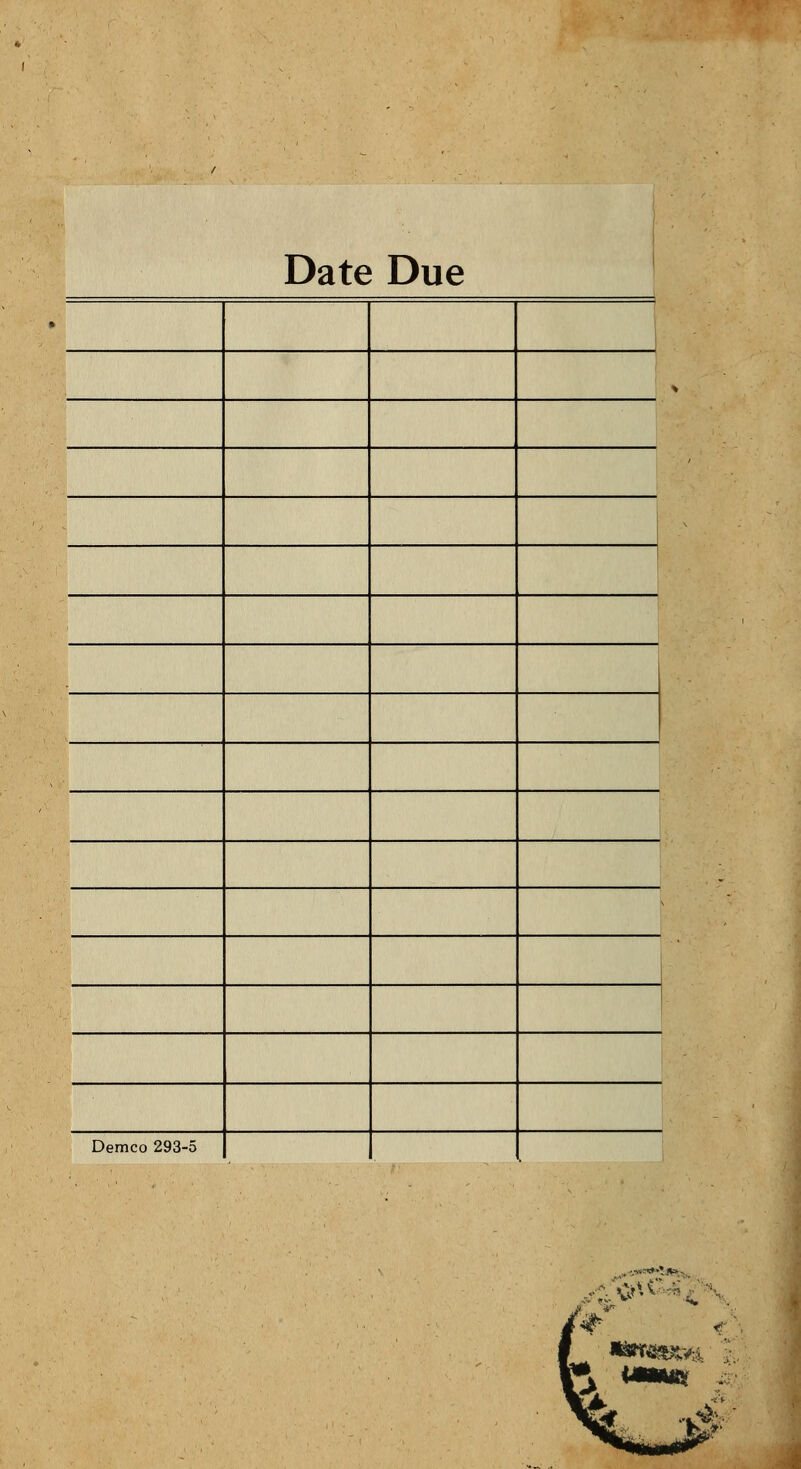 Date Due i Demco 293-5 il V
