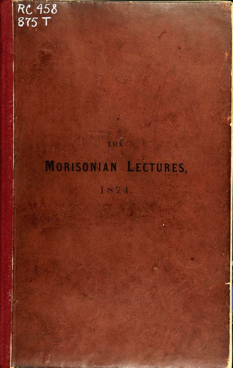 575 T orisonian Lectures, h <