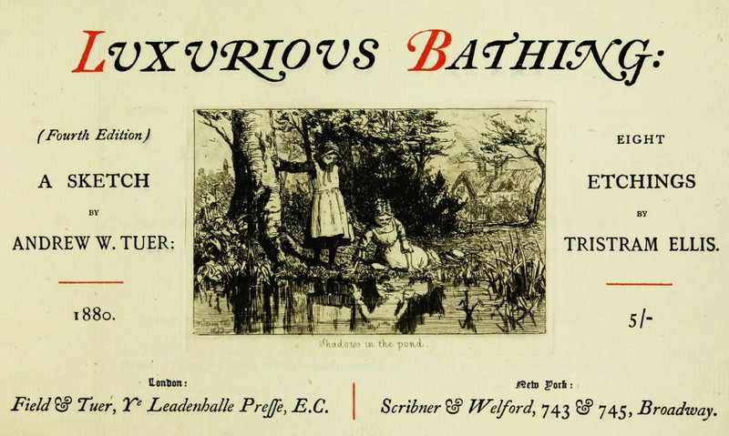 LVXWRJPVS ^A'fHIS^: (Fourth Edition) A SKETCH BY ANDREW W.TUER: 1880. EIGHT ETCHINGS BY TRISTRAM ELLIS. 5/- SJkad DIM in. tkc. pcmcL CcnTion: JSeto J'otfi: