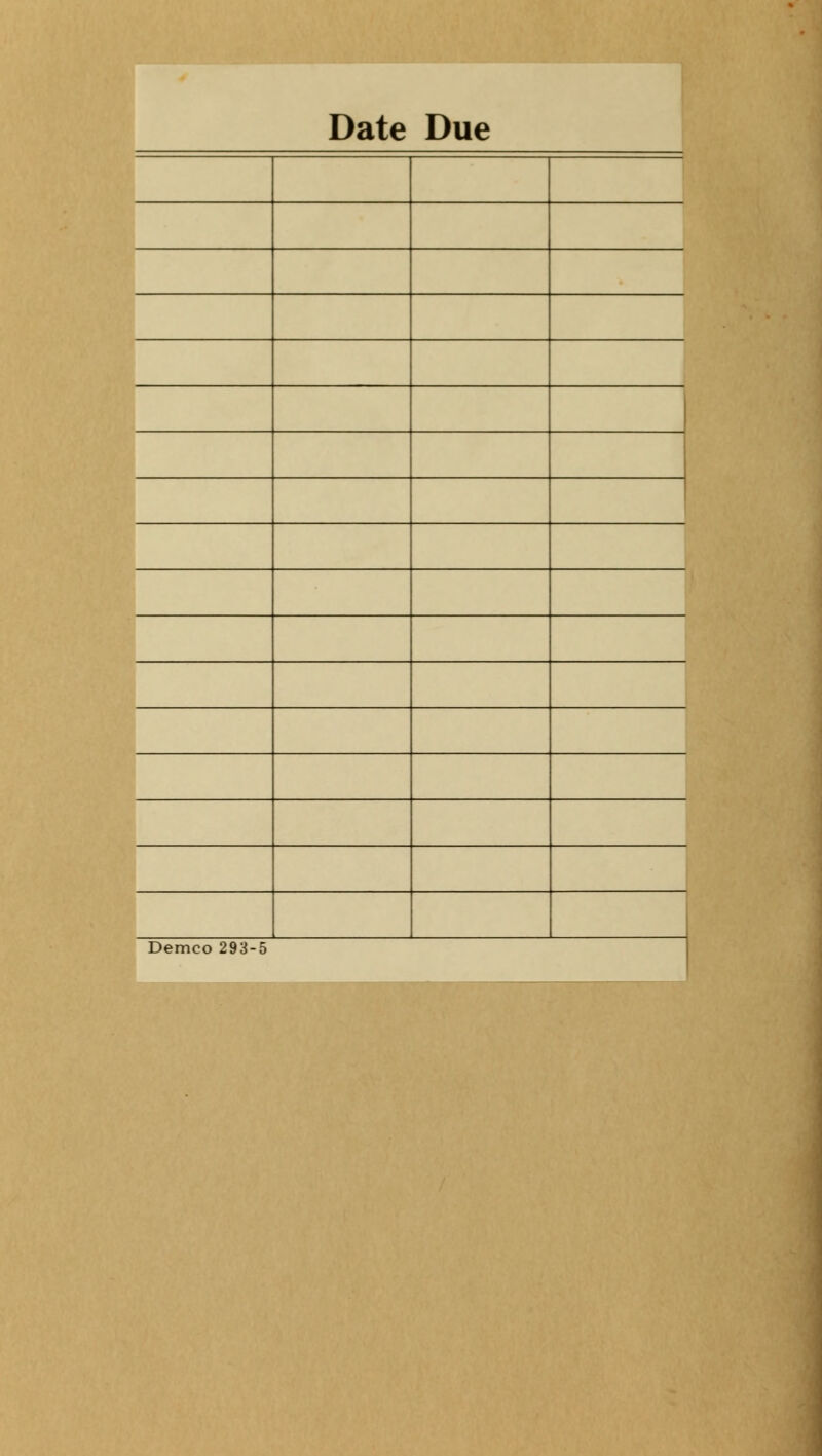 Date Due Demco 293-5
