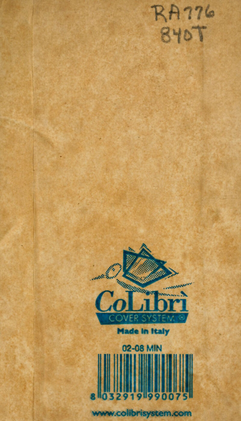 81&T .^6*^ Mad« In Italy 02-08 MIN «»032919«990075' www.colibrisystem.com