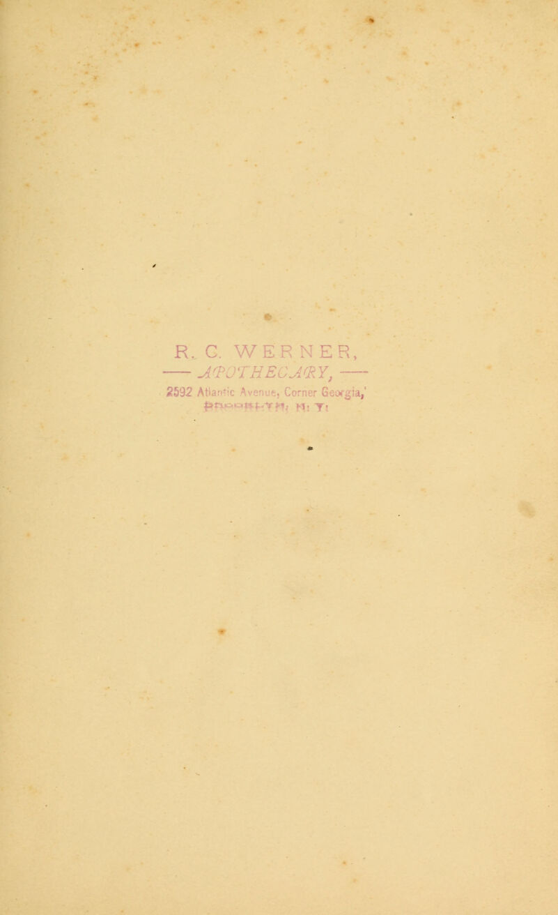 R., G. Wh,Jr; NER, JfPOTHBCAfRY, 2592 Atlantic Avon.i^. Corner Georgia/