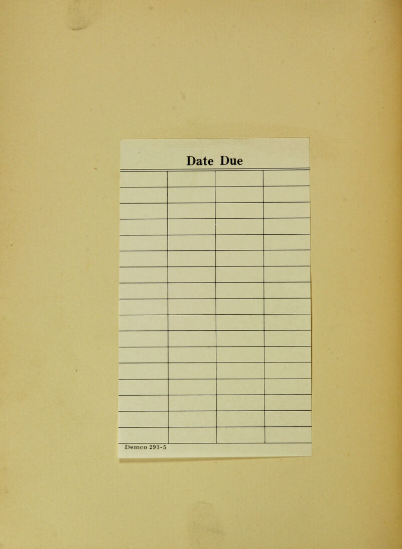 Date Due Demco 293-5