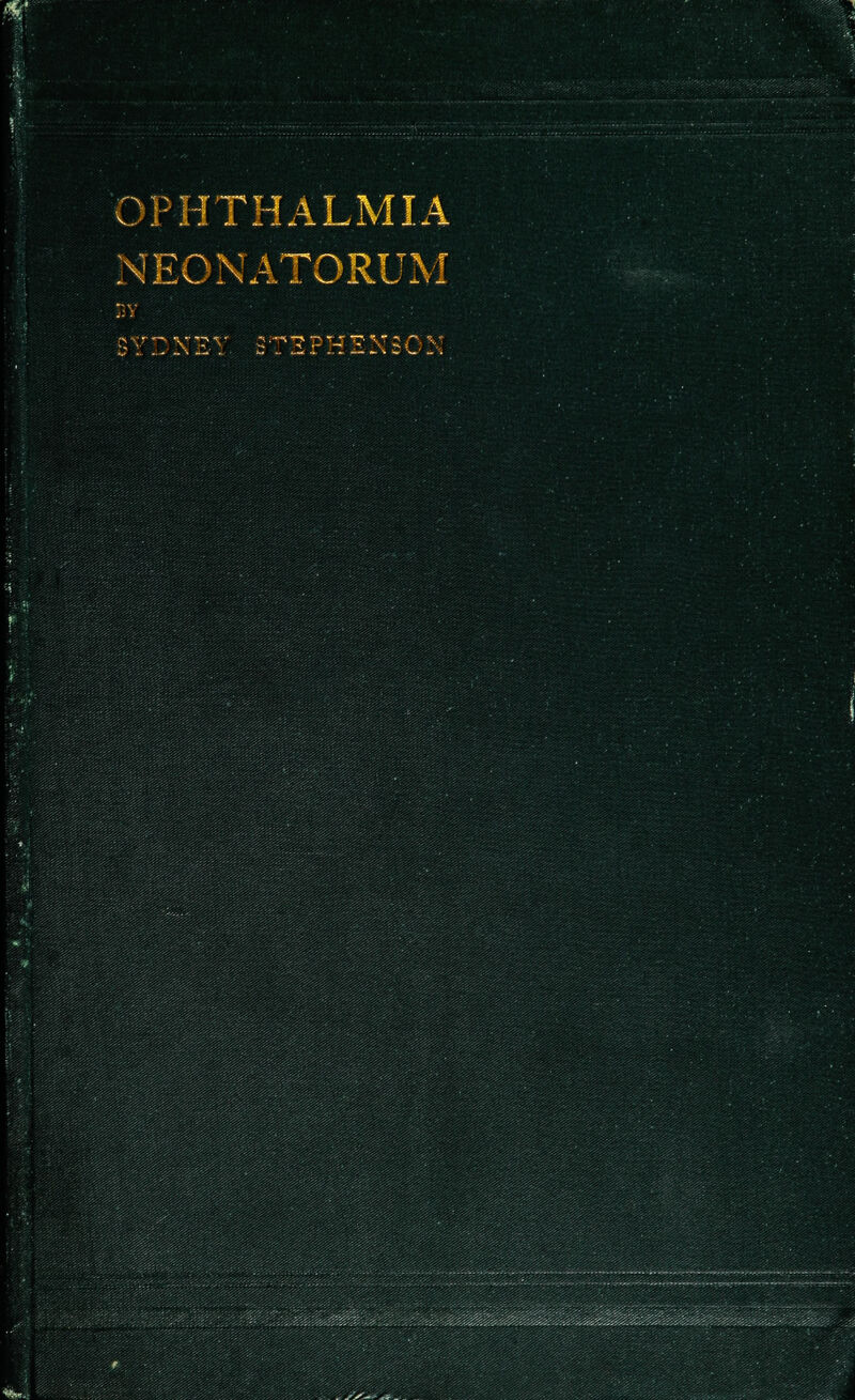 OPHTHALMIA NEONATORUM