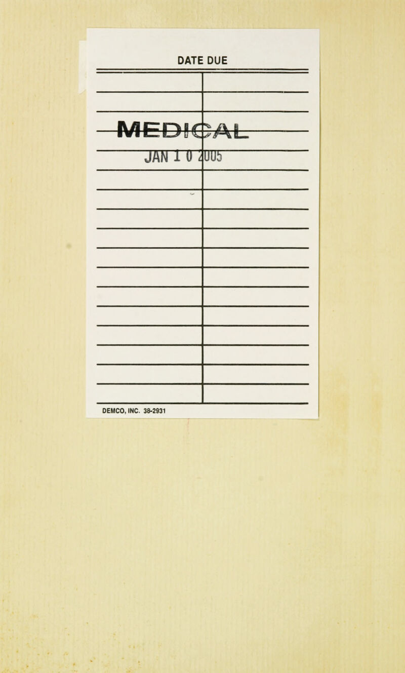 DATE DUE IWIF^Pifiif %A G ■VIC LJ11. ^^\L_ JAN 1 U t UUb OEMCO.INC. 38-2931