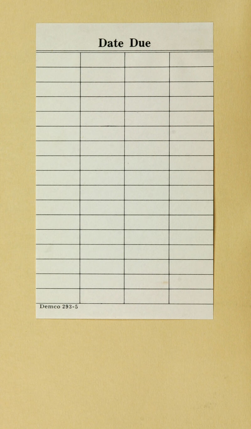 Date Due Demco 293-5