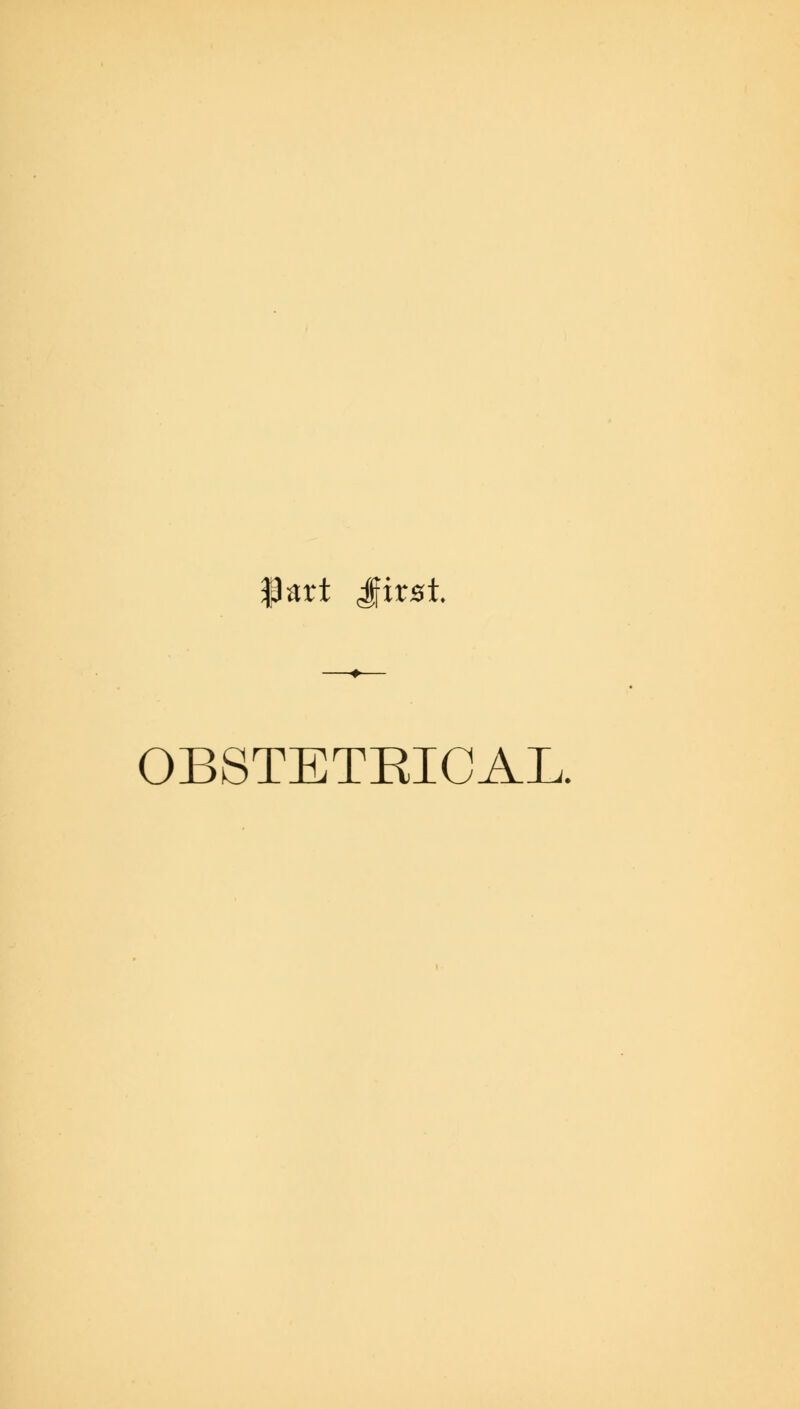 flart Jfxrsi OBSTETEICAL.