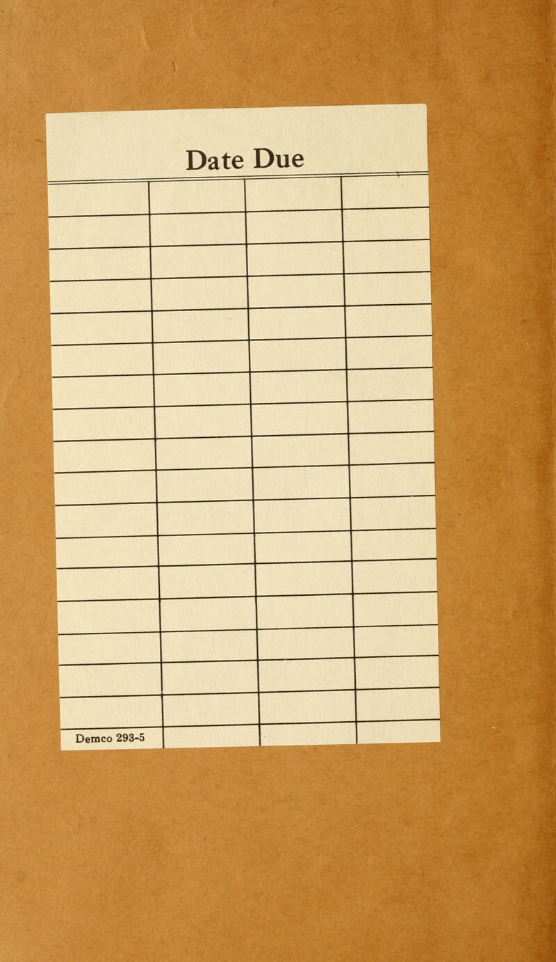 Date Due Demco 293-5