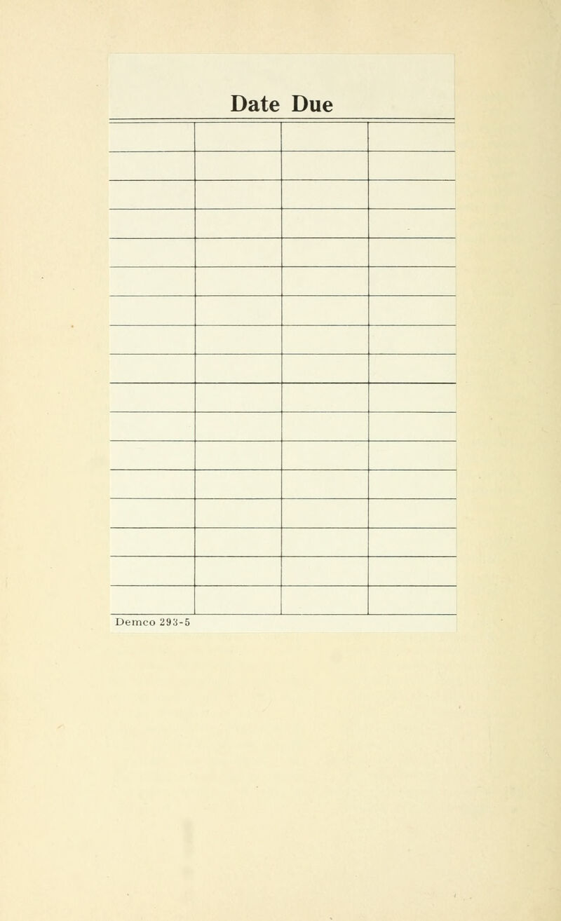 Date Due Demco 293-5