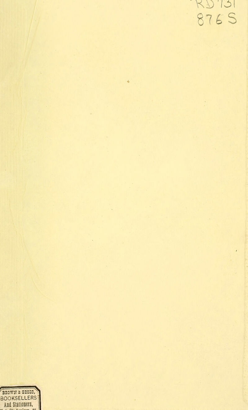 BEOWK & GE03S/V booksellers! And Stationers,