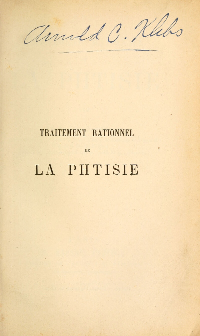 LA PHTISIE
