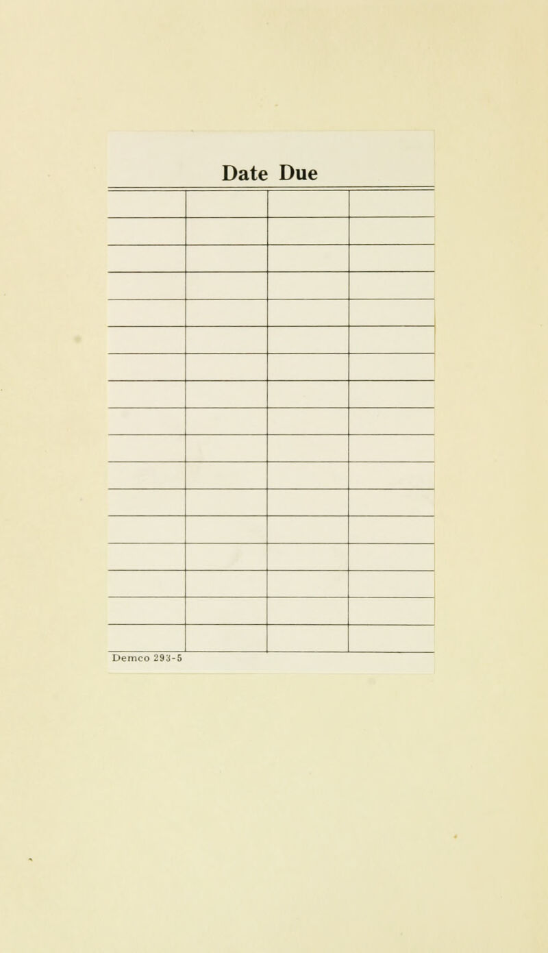 Date Due Demco 293-5