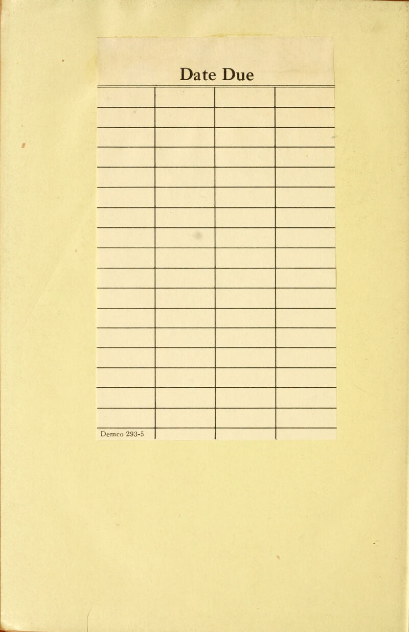 Date Due Demco 293-5