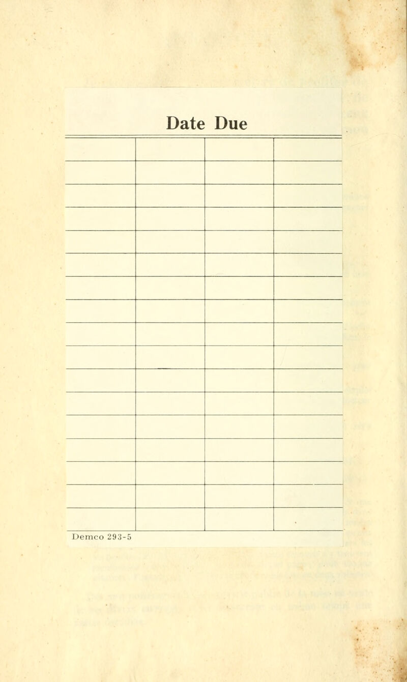 Date Due Demco 293-5