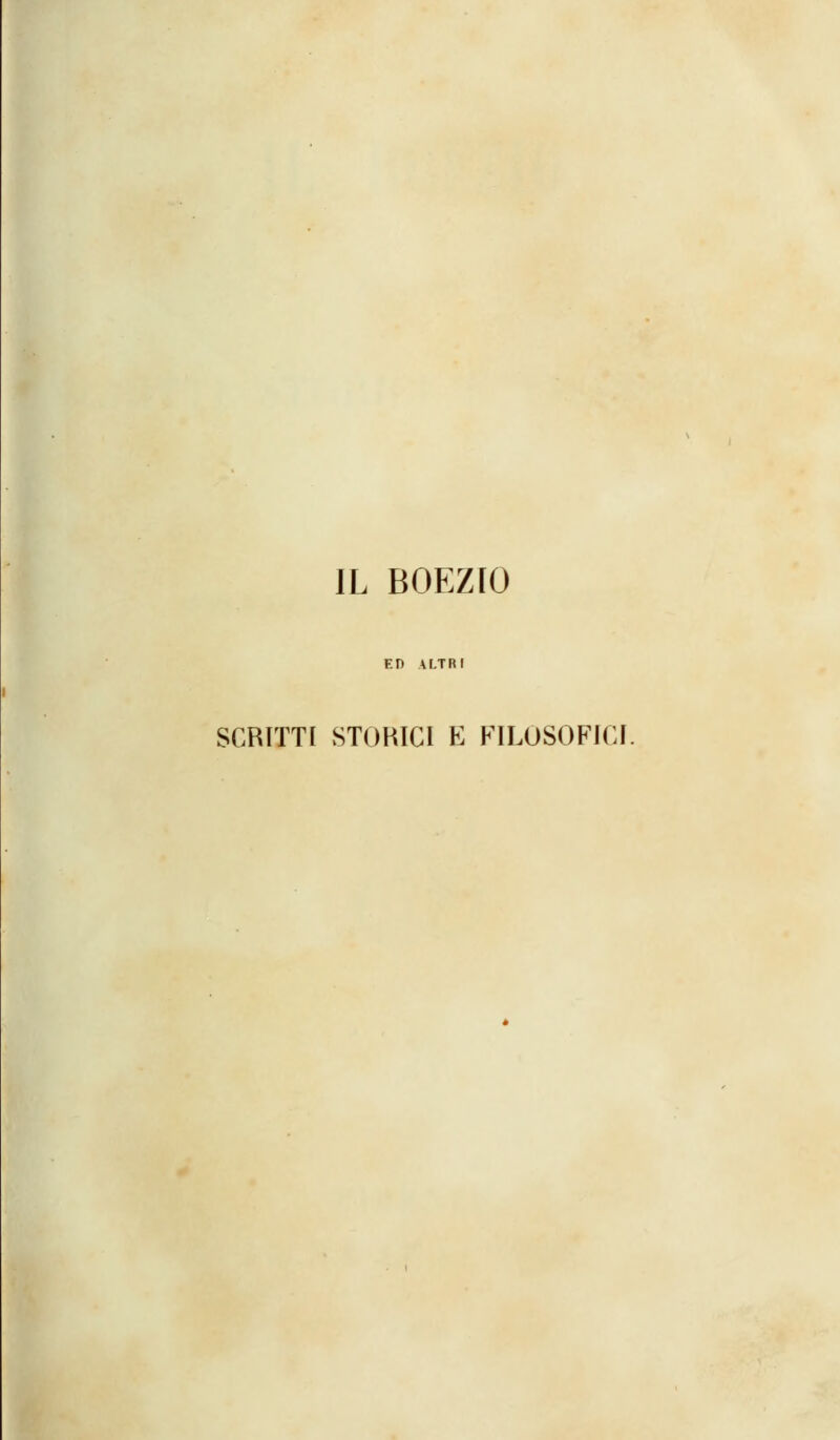 JL BOEZfO SCRITTI STOKIC1 E FILOSOFICI.