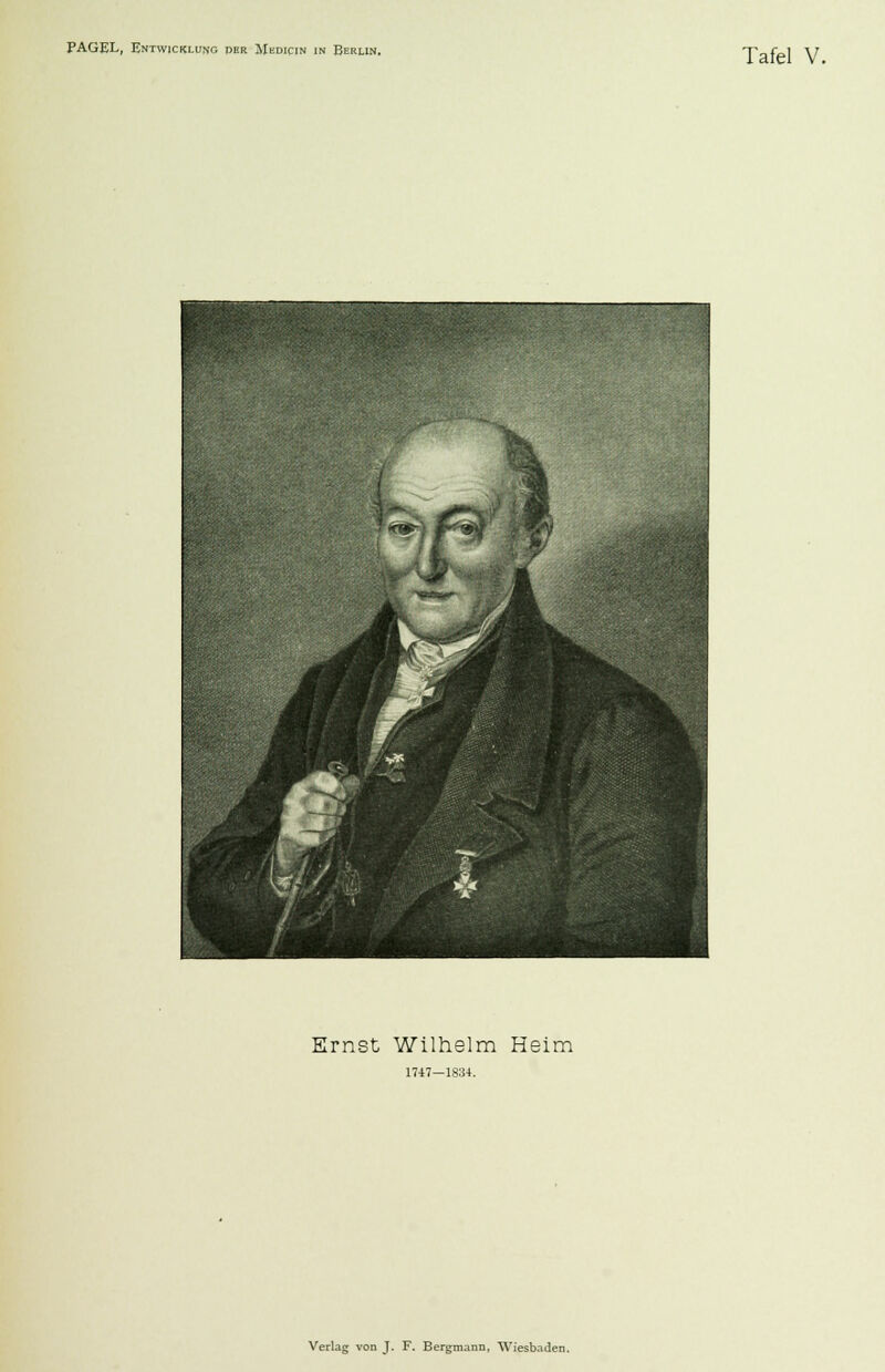 Tafel V. Ernst Wilhelm Heim Verlag von J. F. Bergmann, Wiesbaden.