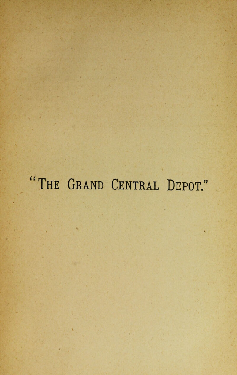 The Grand Central Depot.