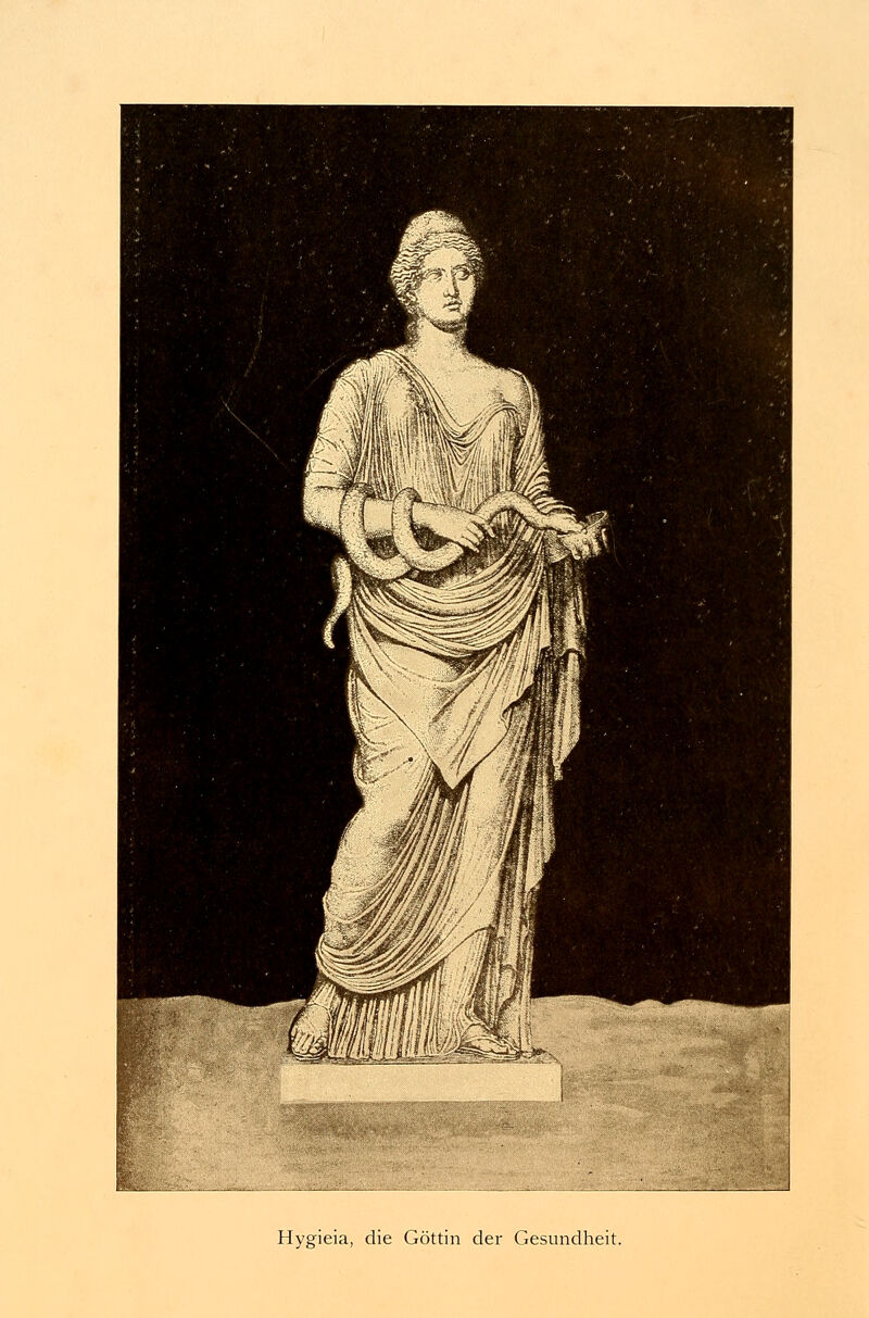 Hygieia, die Göttin der Gesundheit.