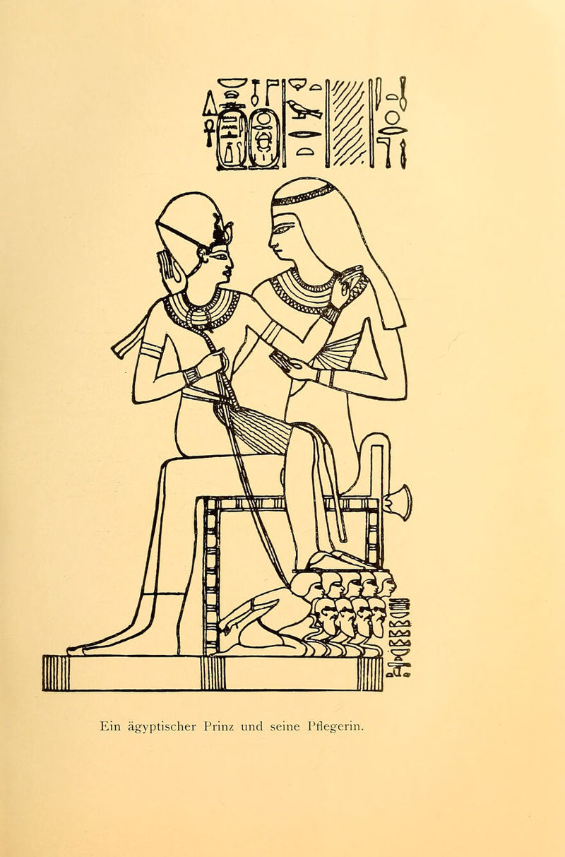 Ein ägyptischer Prinz und seine Pflegerin.