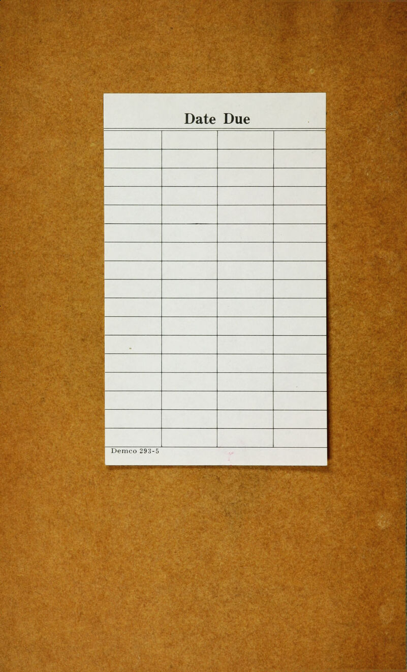 Date Due Demco 293-5