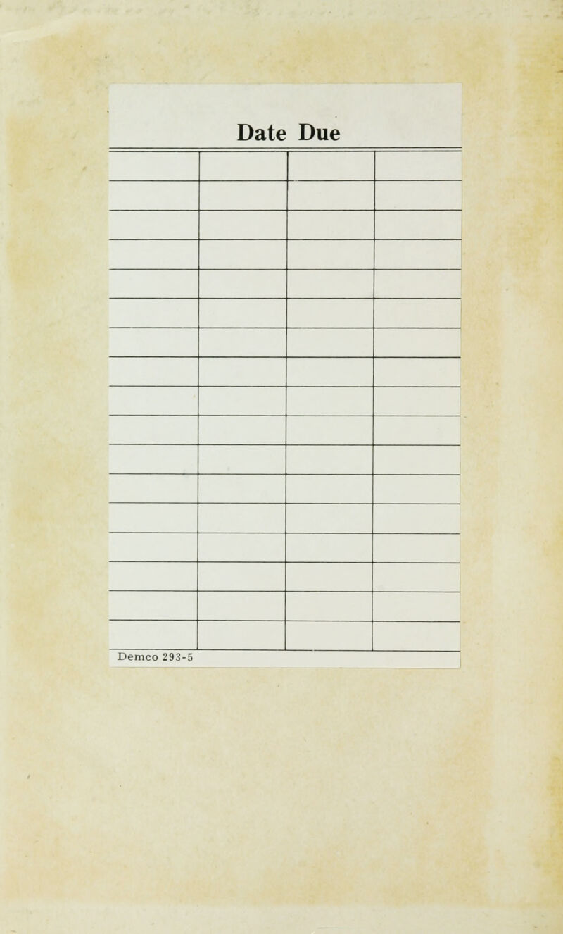 Date Due Demco 293-5