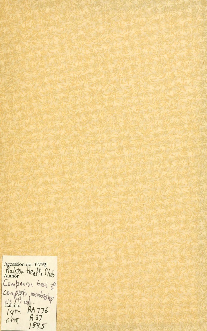 ^cession no. 32792 Wei, ^T Call no. /yfU M77<£