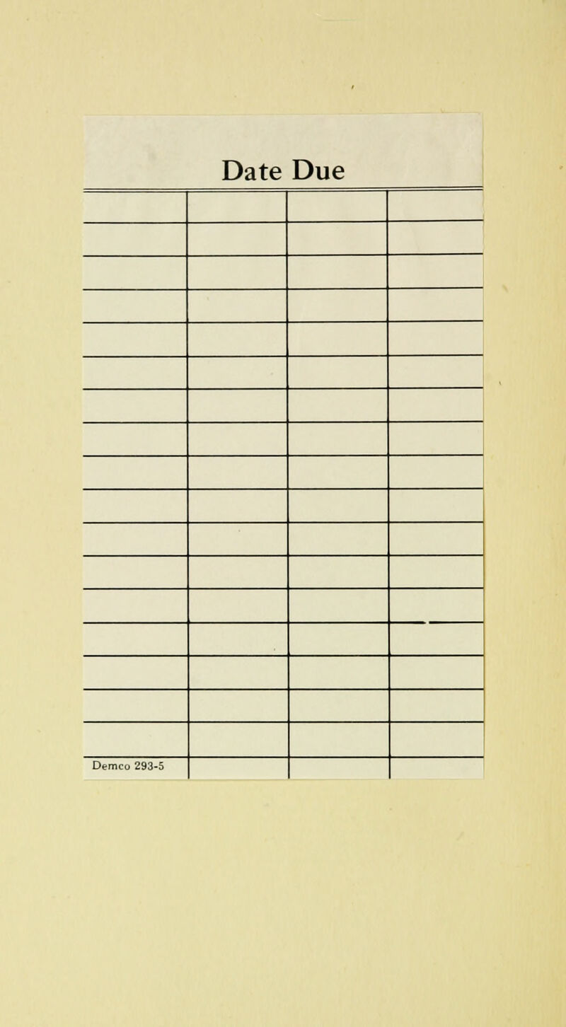 Date Due Demco 293-5
