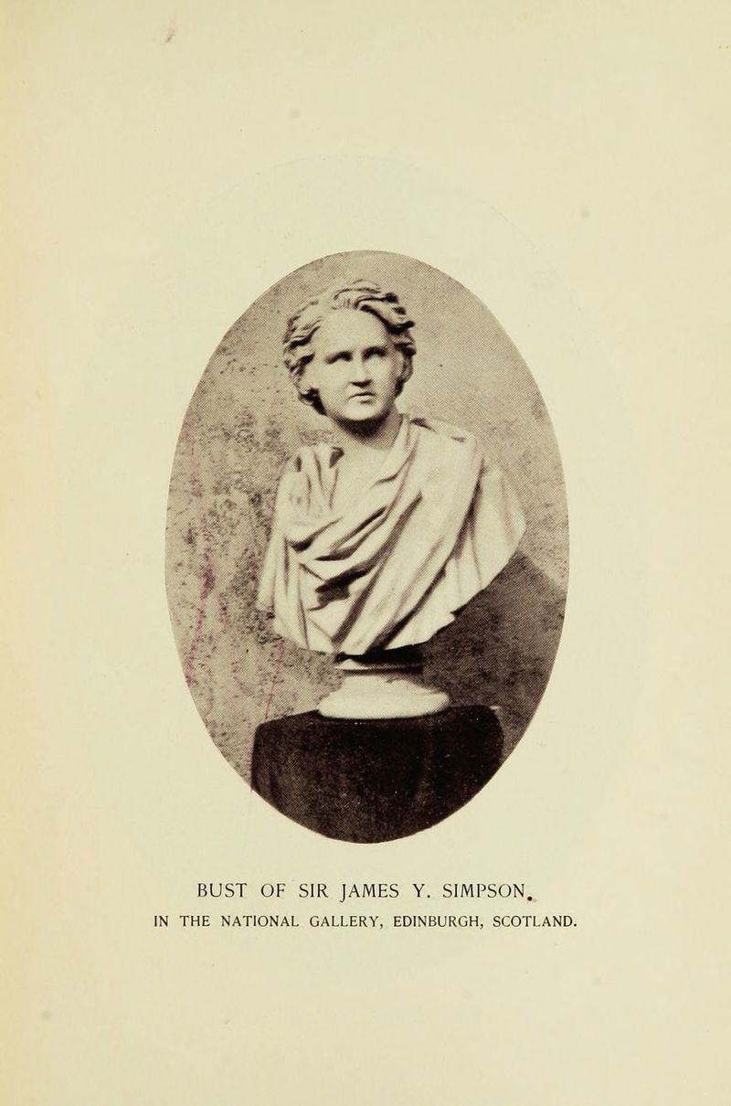 BUST OF SIR JAMES Y. SIMPSON. IN THE NATIONAL GALLERY, EDINBURGH, SCOTLAND.