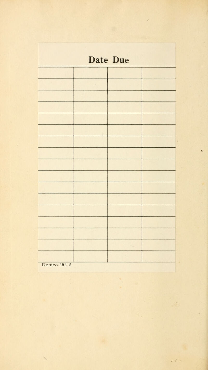 Date Due Demco 293-5