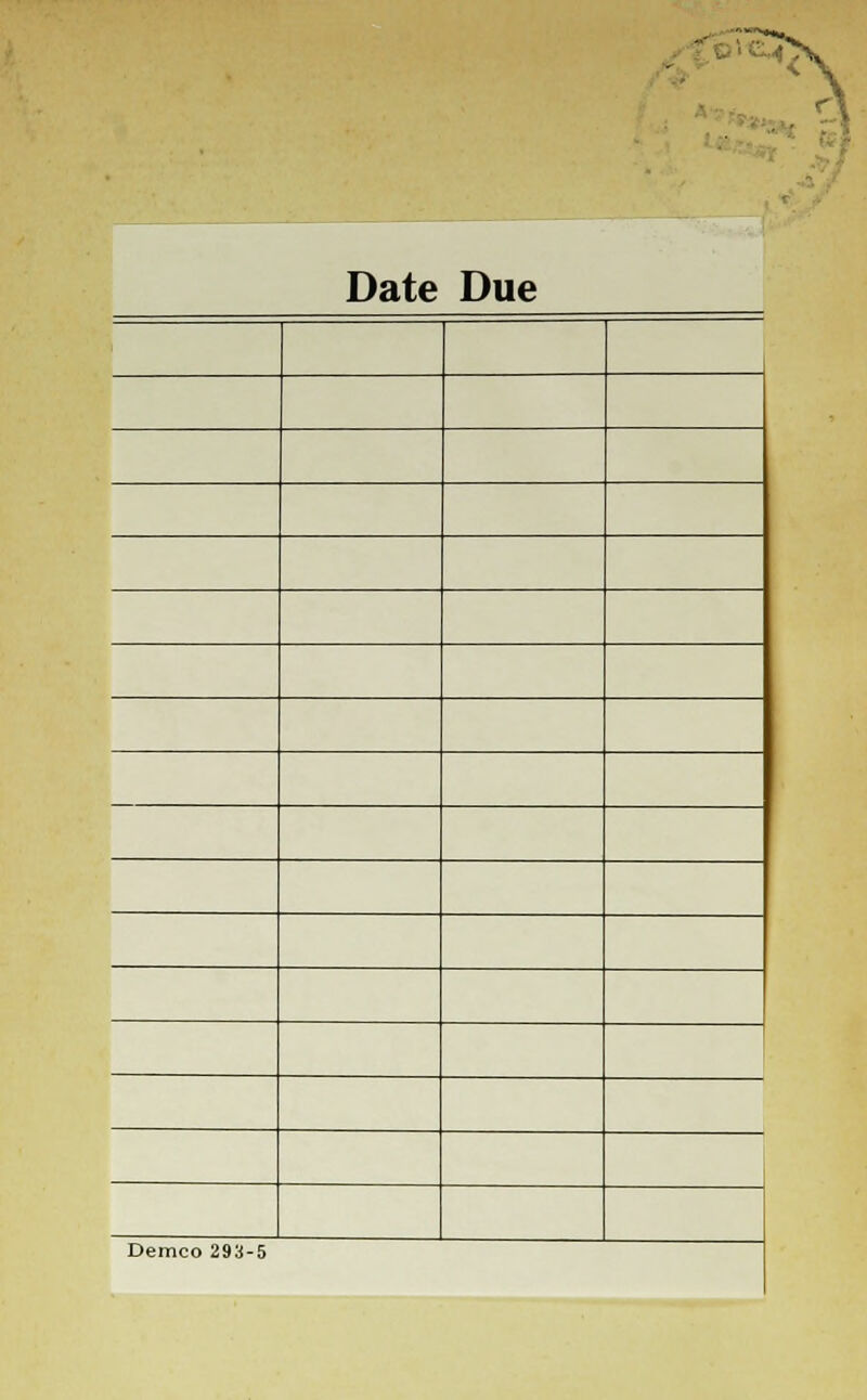 ' Date Due Demco 293-5