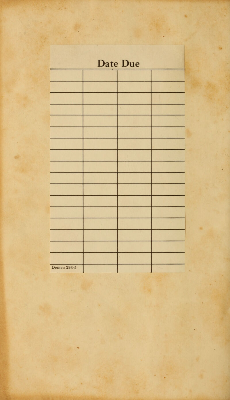 Date Due Demco 293-5