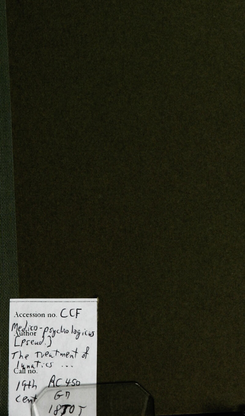 Accession no. L^\~r Can no. leror