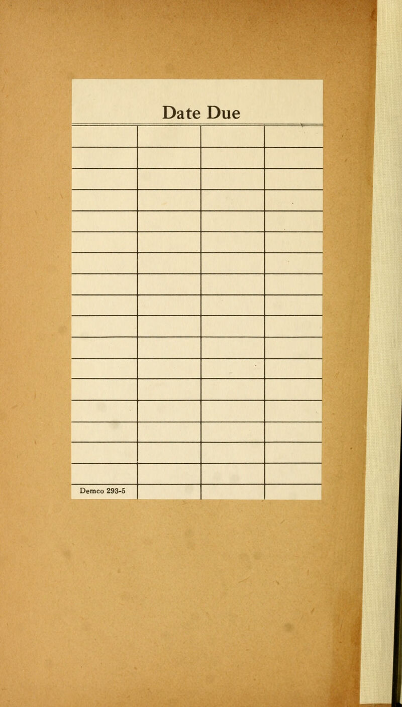 Date Due Demco 293-5