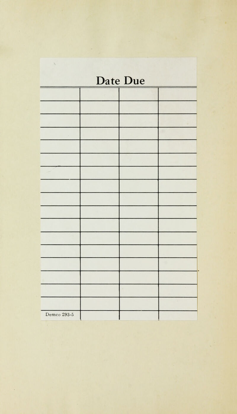 Date Due Demco 293-5