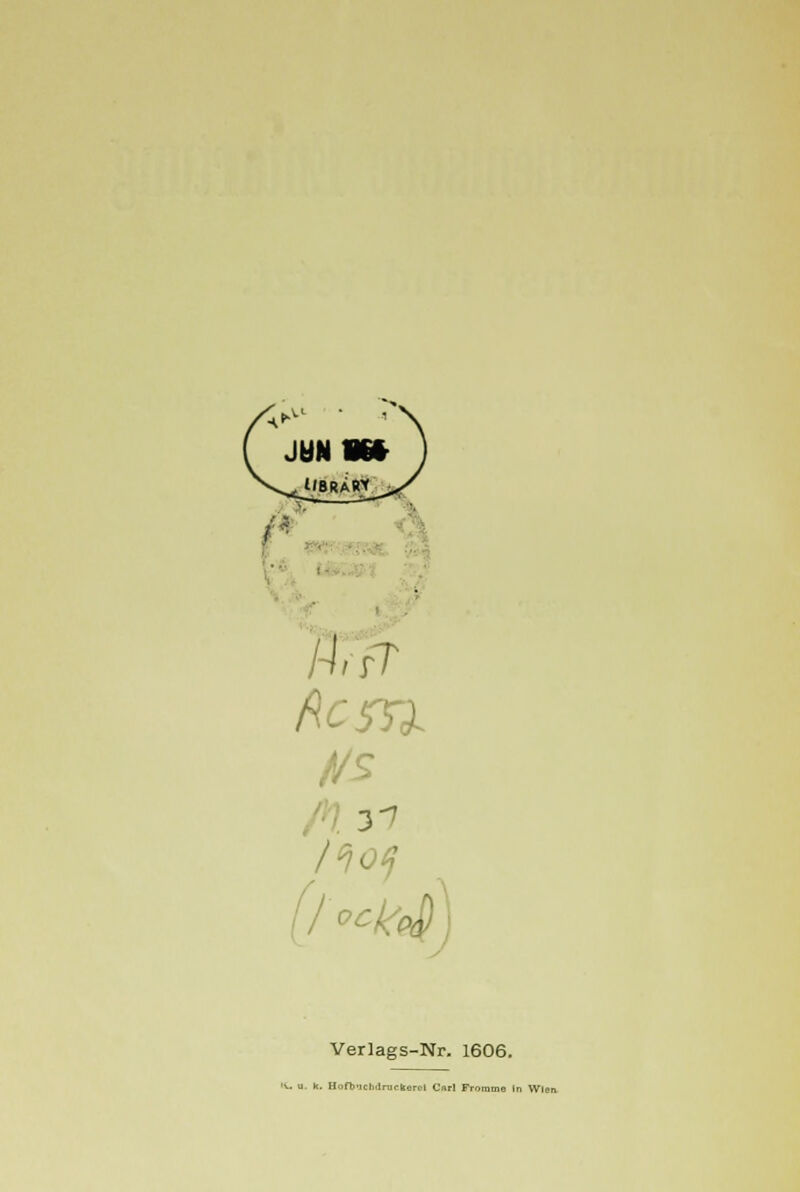 ■v. u. k. Hofb'ieli-irupkercl Carl Fromme In Wien