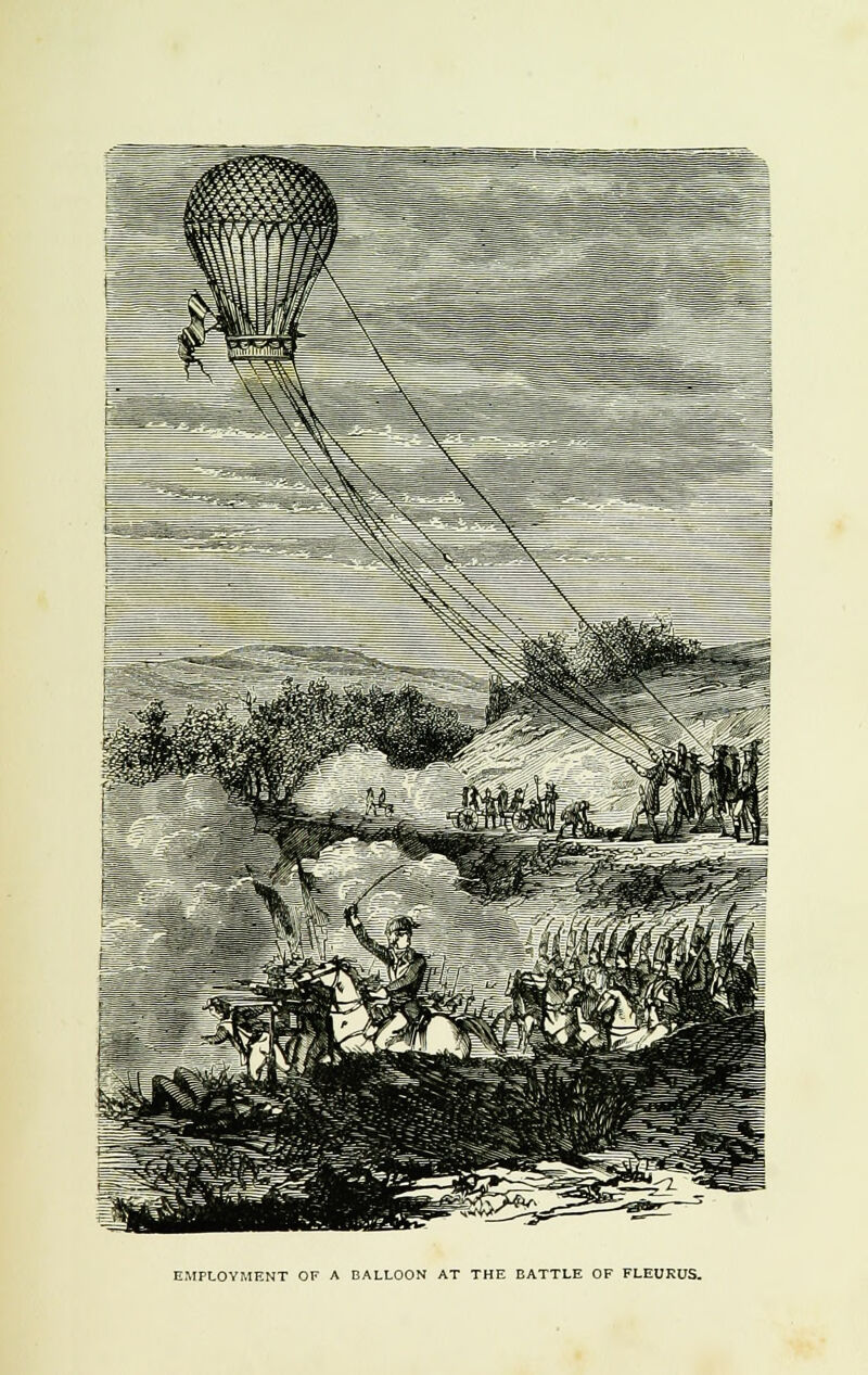 EMPLOYMENT OF A BALLOON AT THE BATTLE OF FLEUKUS.