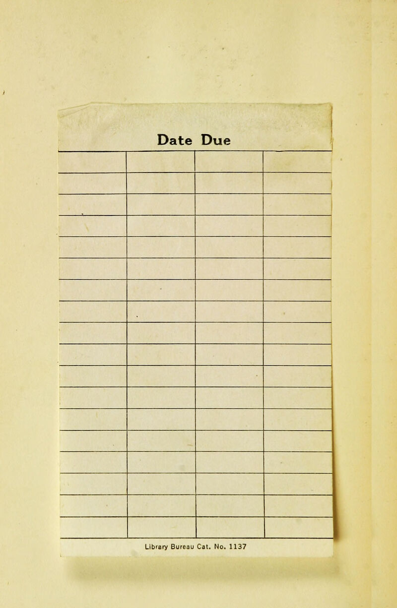 Date Due 1 Library Bureau Cat. No. 1137