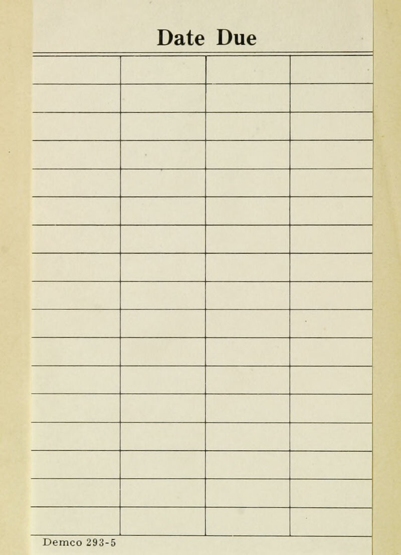 Date Due Demco 293-5