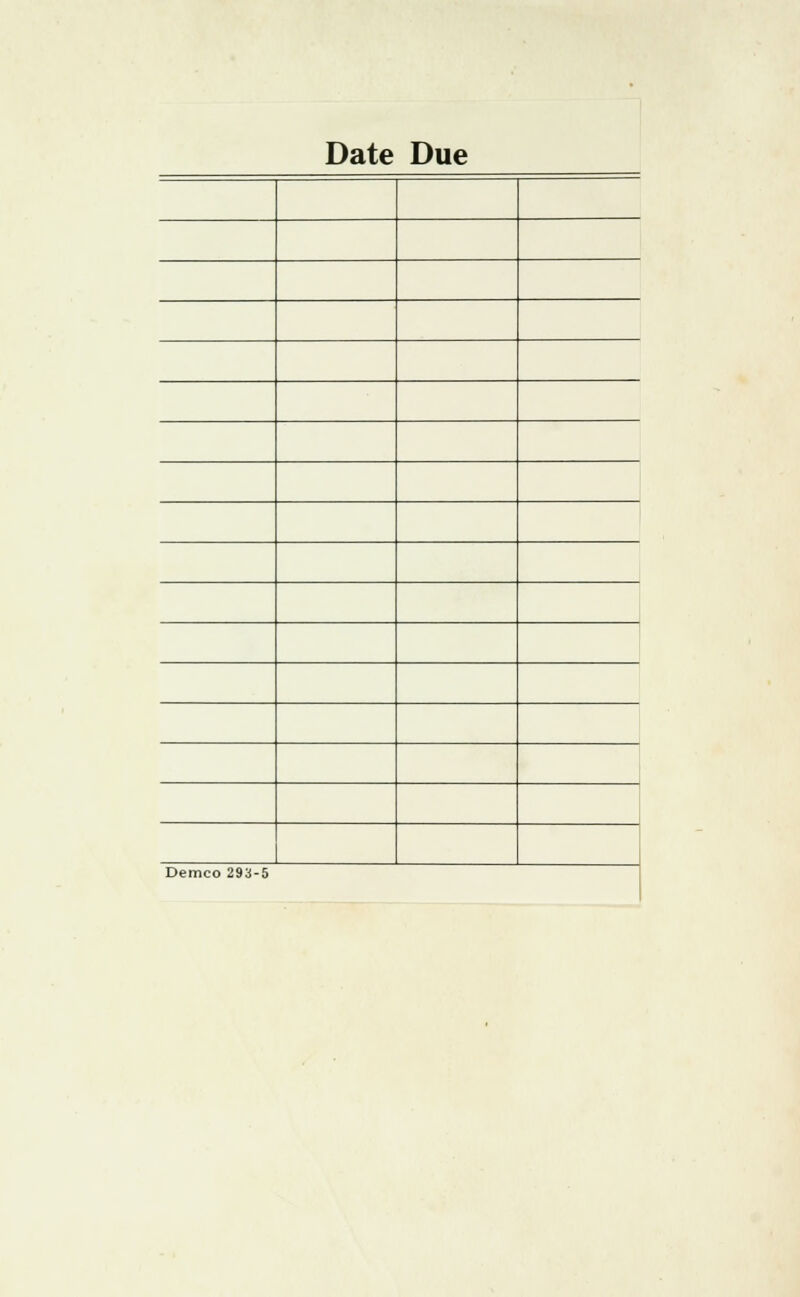 Date Due Demco 293-5