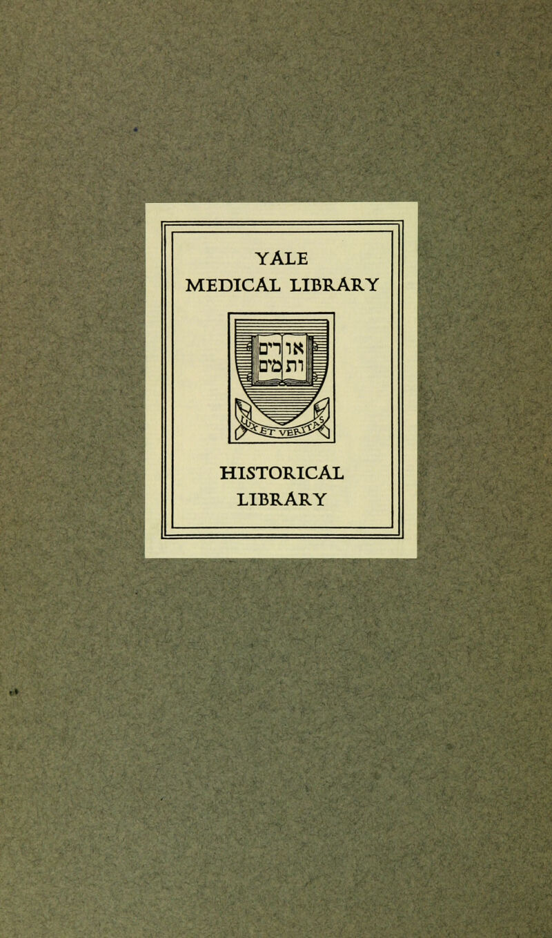 YALE MEDICAL LIBRARY