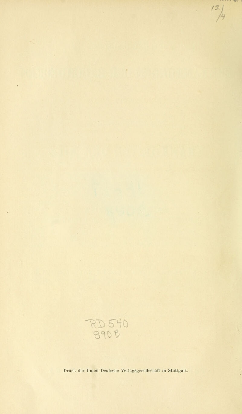Druck der Union Deutsche Verlagsgesellschaft in Stuttgart.