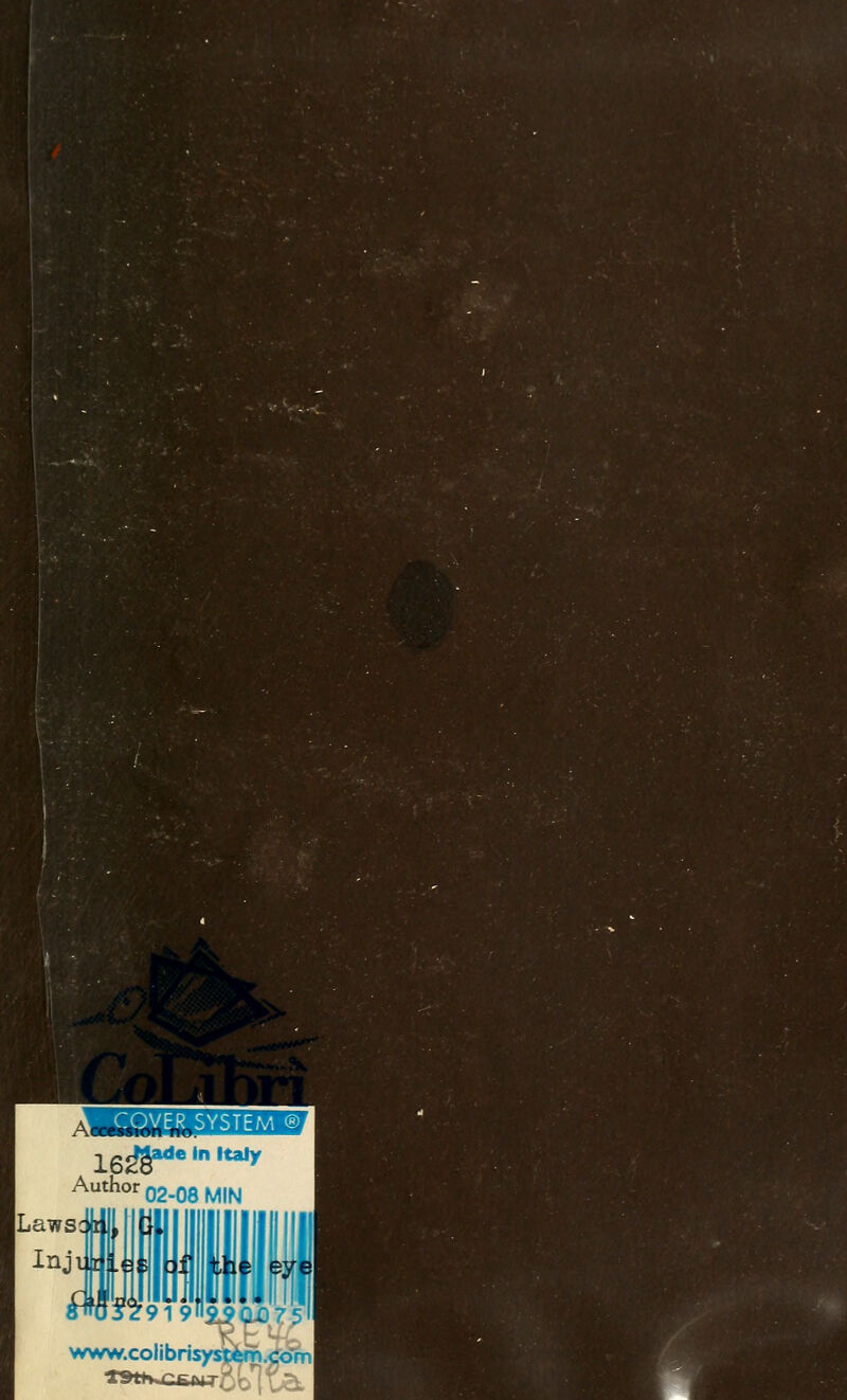 COVER SYSTEM ® l6^gade in Italy Author 02.08 MIN www.colibrisy: